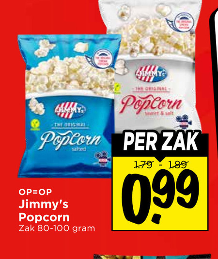 jimmys   popcorn folder aanbieding bij  Vomar - details
