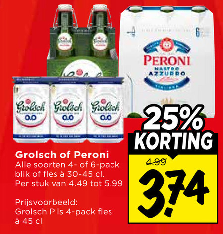 Grolsch   speciaalbier, blikje bier folder aanbieding bij  Vomar - details