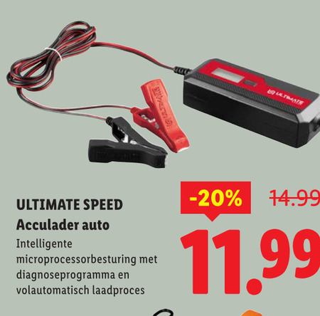 Ultimate Speed   acculader folder aanbieding bij  Lidl - details