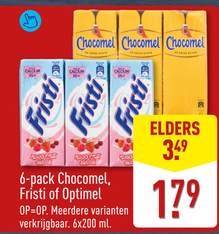 Fristi   chocolademelk, drinkyoghurt folder aanbieding bij  Aldi - details