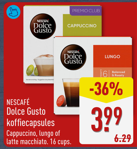 Nescafe   dolce gusto capsules folder aanbieding bij  Aldi - details