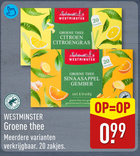 Westminster   thee folder aanbieding bij  Aldi - details