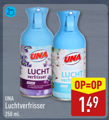 Una   luchtverfrisser folder aanbieding bij  Aldi - details