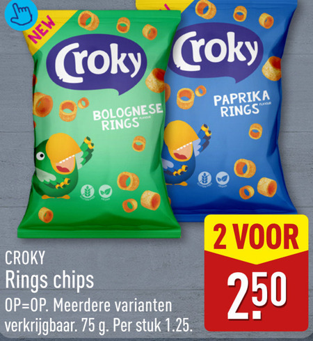 Croky   chips folder aanbieding bij  Aldi - details
