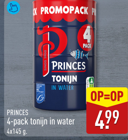 Princes   tonijn in blik folder aanbieding bij  Aldi - details