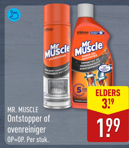 Mr Muscle   ontstopper, ovenreiniger folder aanbieding bij  Aldi - details