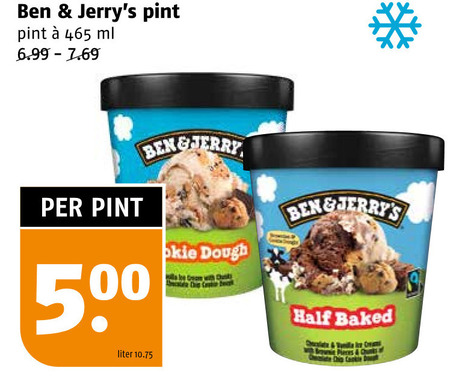 Ben and Jerrys   ijsspecialiteit folder aanbieding bij  Poiesz - details