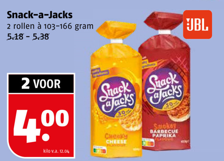Snack a Jacks   rijstwafels folder aanbieding bij  Poiesz - details