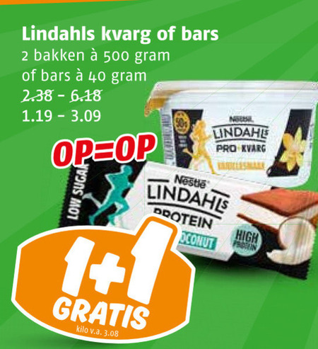 Lindahl Kvarg   kwark folder aanbieding bij  Poiesz - details