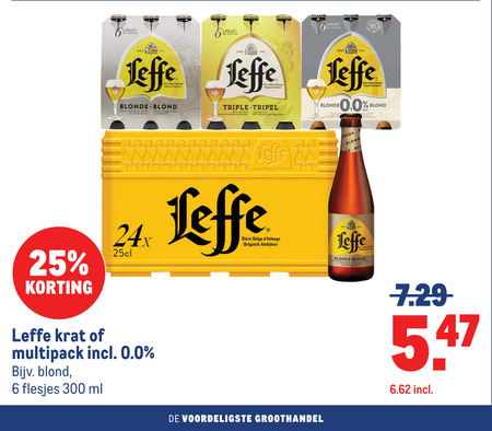 Leffe   krat bier, speciaalbier folder aanbieding bij  Makro - details