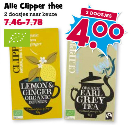 Clipper   thee folder aanbieding bij  Boons&nbsp;Markt - details