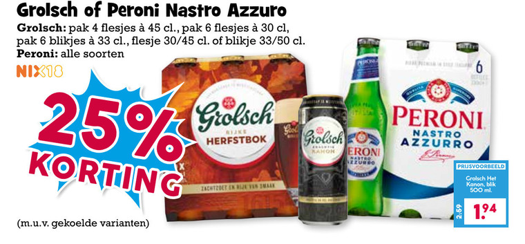 Grolsch   speciaalbier, blikje bier folder aanbieding bij  Boons&nbsp;Markt - details