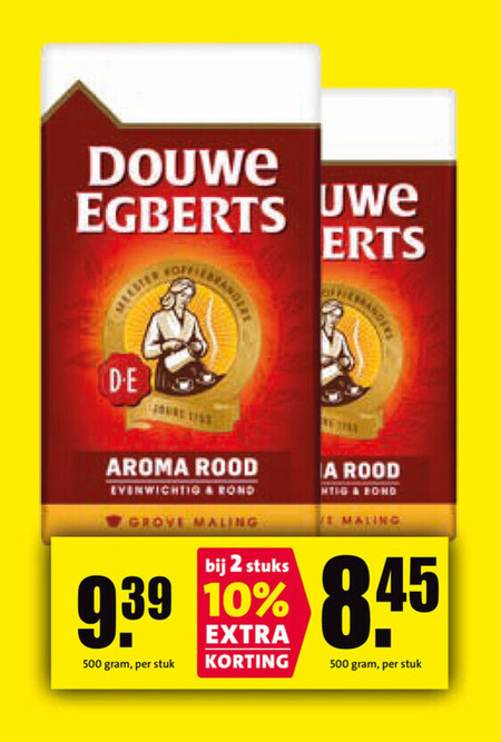Douwe Egberts   koffie folder aanbieding bij  Nettorama - details