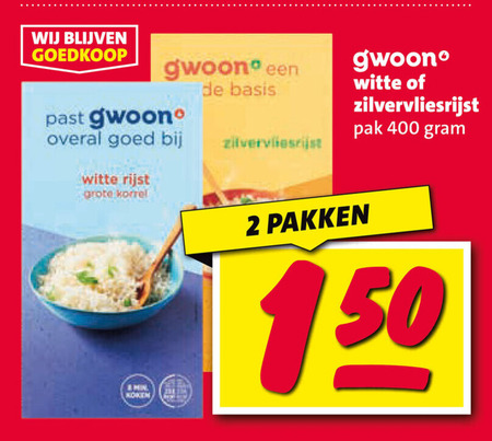 Gwoon   rijst folder aanbieding bij  Nettorama - details