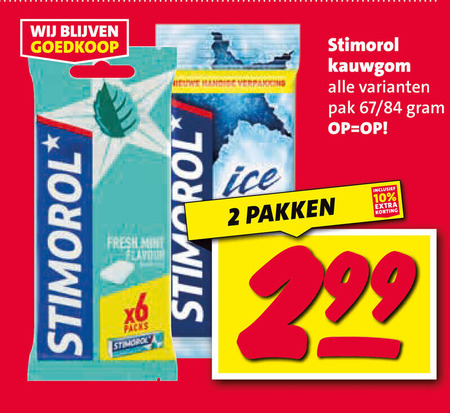 Stimorol   kauwgom folder aanbieding bij  Nettorama - details