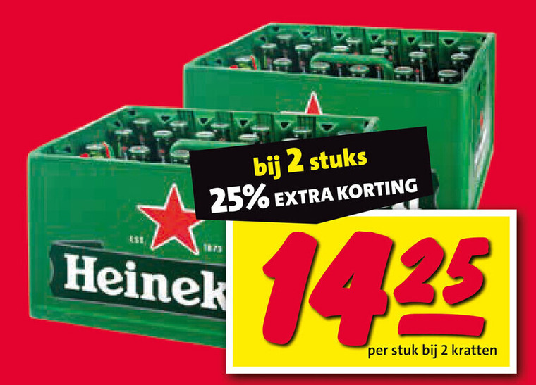 Heineken   krat bier folder aanbieding bij  Nettorama - details