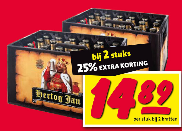 Hertog Jan   krat bier folder aanbieding bij  Nettorama - details