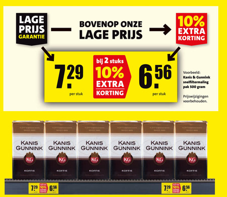 Kanis en Gunnink   koffie folder aanbieding bij  Boni - details