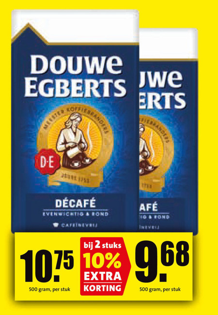 Douwe Egberts   koffie folder aanbieding bij  Boni - details