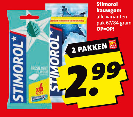 Stimorol   kauwgom folder aanbieding bij  Boni - details
