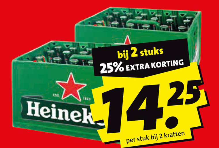 Heineken   krat bier folder aanbieding bij  Boni - details