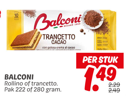 Balconi   koek folder aanbieding bij  Dekamarkt - details