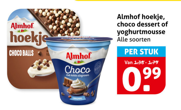 Almhof   toetje folder aanbieding bij  Hoogvliet - details
