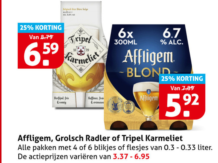 Karmeliet   speciaalbier folder aanbieding bij  Hoogvliet - details