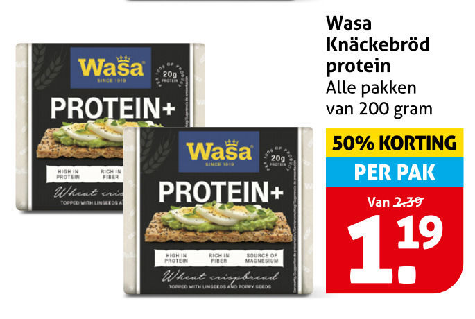 Wasa   knackebrod folder aanbieding bij  Hoogvliet - details
