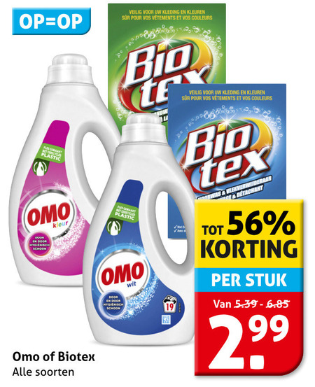 Omo   handwasmiddel, wasmiddel folder aanbieding bij  Hoogvliet - details