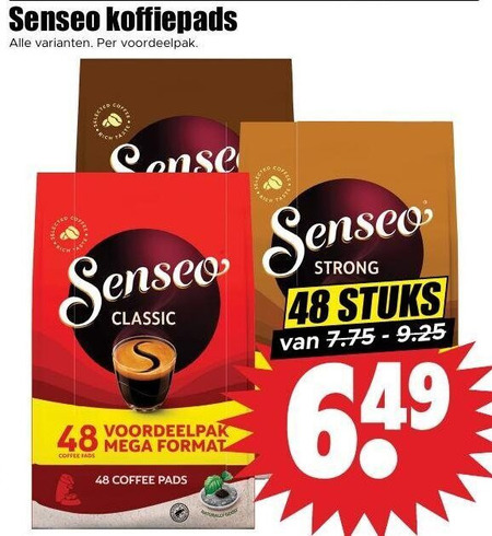 Douwe Egberts Senseo   koffiepad folder aanbieding bij  Dirk - details