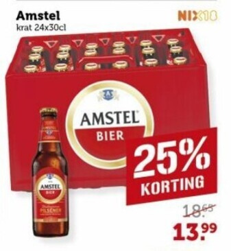 Amstel   krat bier folder aanbieding bij  Coop - details