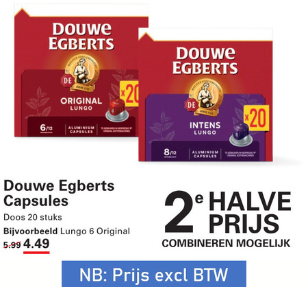 Douwe Egberts   koffiecups folder aanbieding bij  Sligro - details