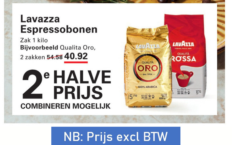 Lavazza   koffiebonen folder aanbieding bij  Sligro - details