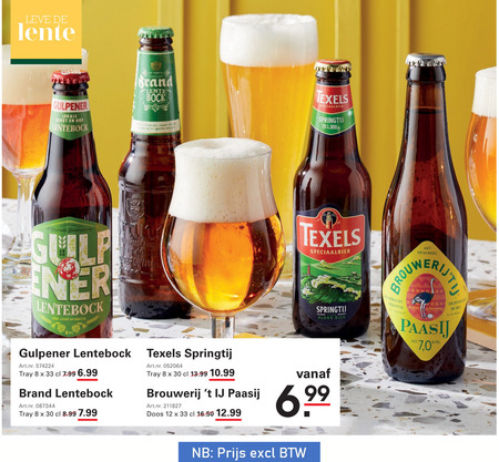 Brouwerij t IJ   lentebokbier folder aanbieding bij  Sligro - details