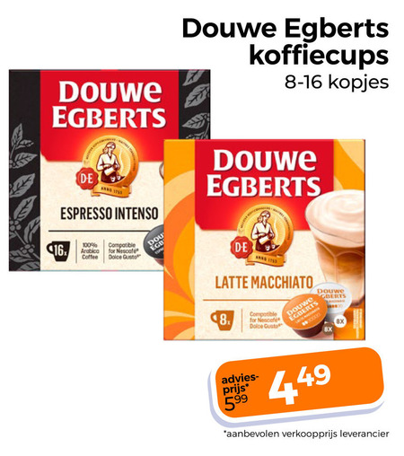 Douwe Egberts   dolce gusto capsules folder aanbieding bij  Trekpleister - details