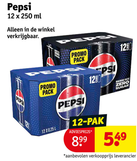 Pepsi   cola folder aanbieding bij  Kruidvat - details
