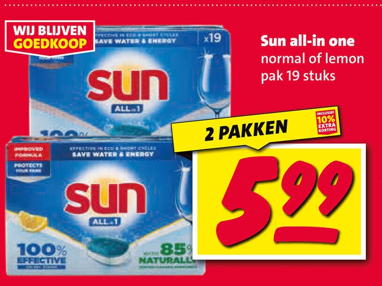Sun   vaatwasmiddel folder aanbieding bij  Nettorama - details