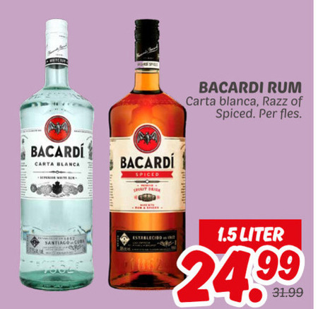 Bacardi   rum folder aanbieding bij  Dekamarkt - details