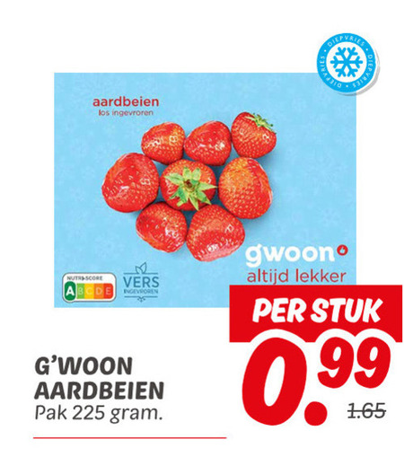 Gwoon   diepvriesfruit folder aanbieding bij  Dekamarkt - details