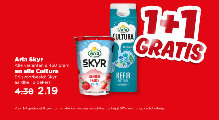 Arla   yoghurt folder aanbieding bij  Plus - details