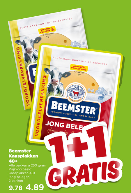 Beemster   kaasplakken folder aanbieding bij  Plus - details