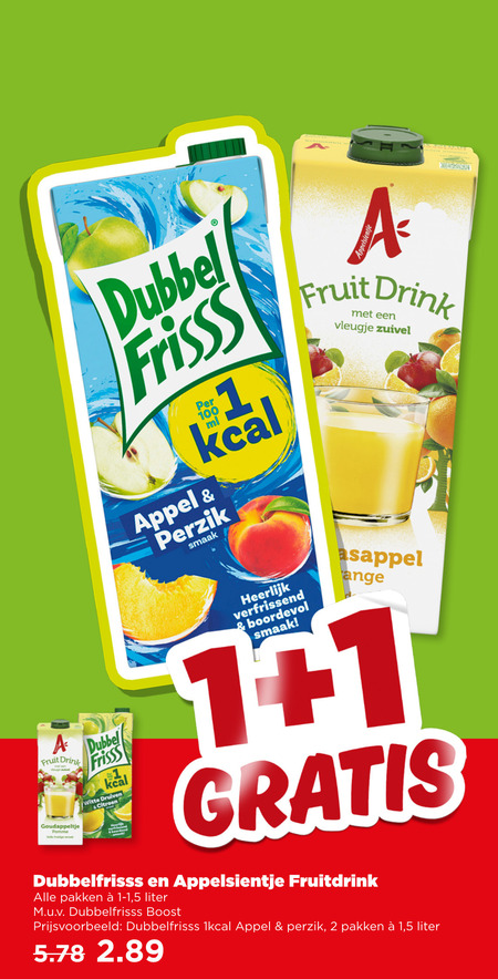 Appelsientje   fruitdrank folder aanbieding bij  Plus - details