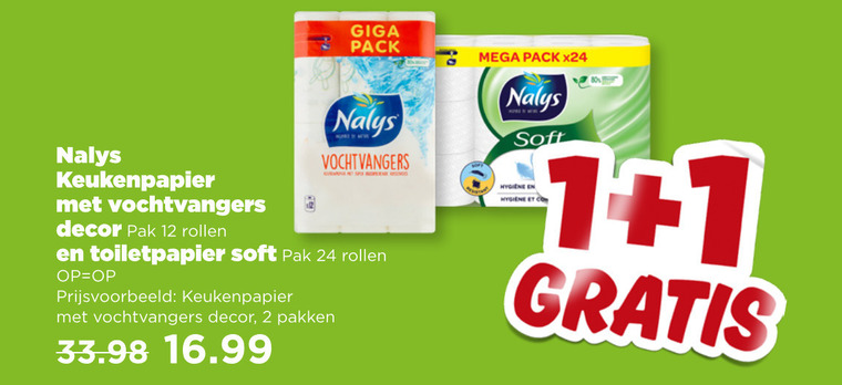 Nalys   keukenpapier folder aanbieding bij  Plus - details