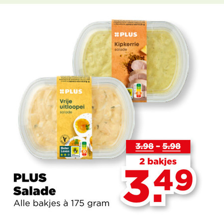 Plus Huismerk   salade folder aanbieding bij  Plus - details