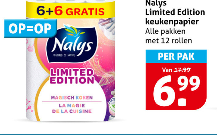 Nalys   keukenpapier folder aanbieding bij  Hoogvliet - details