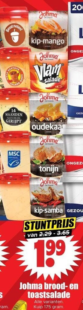 Johma   salade folder aanbieding bij  Dirk - details