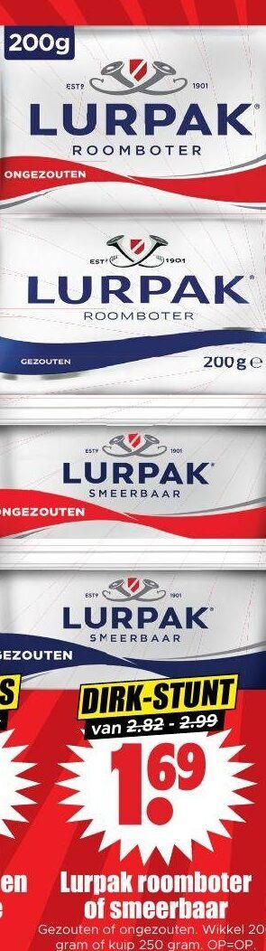 lurpak   roomboter folder aanbieding bij  Dirk - details