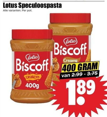 Lotus   speculaaspasta folder aanbieding bij  Dirk - details
