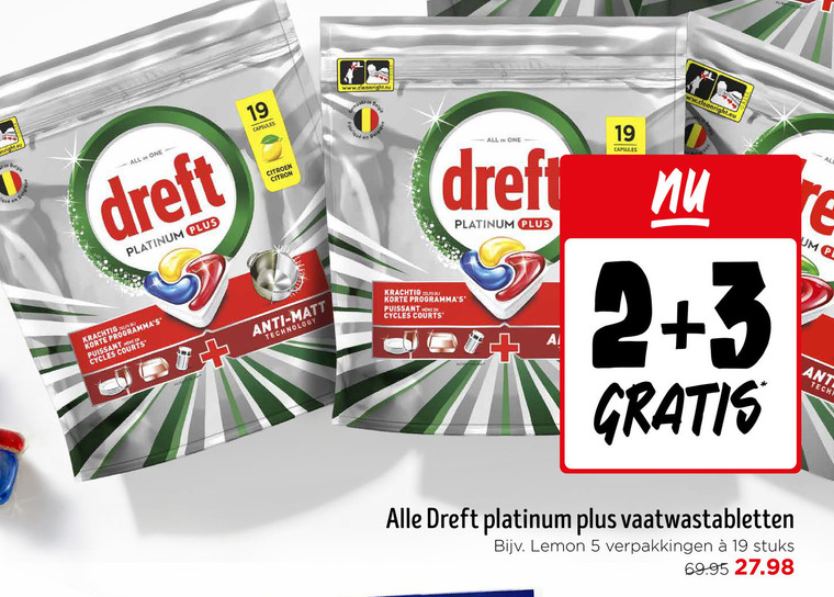 Dreft   vaatwasmiddel folder aanbieding bij  Jumbo - details